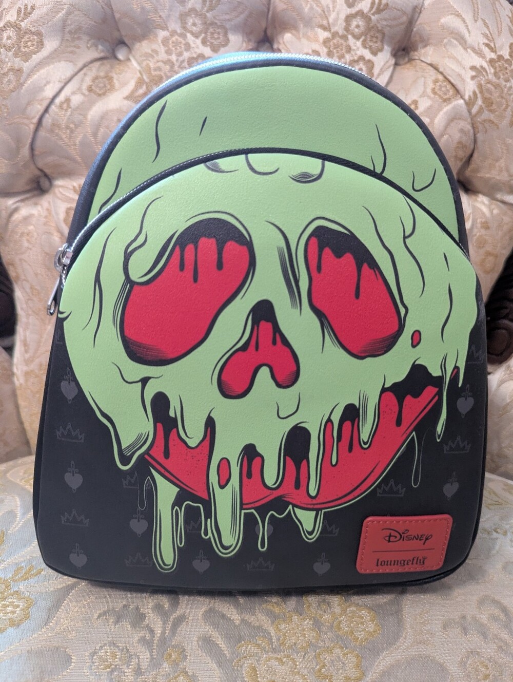 Loungefly Evil Queen Poison Apple Glows-in-the-Dark Mini Backpack